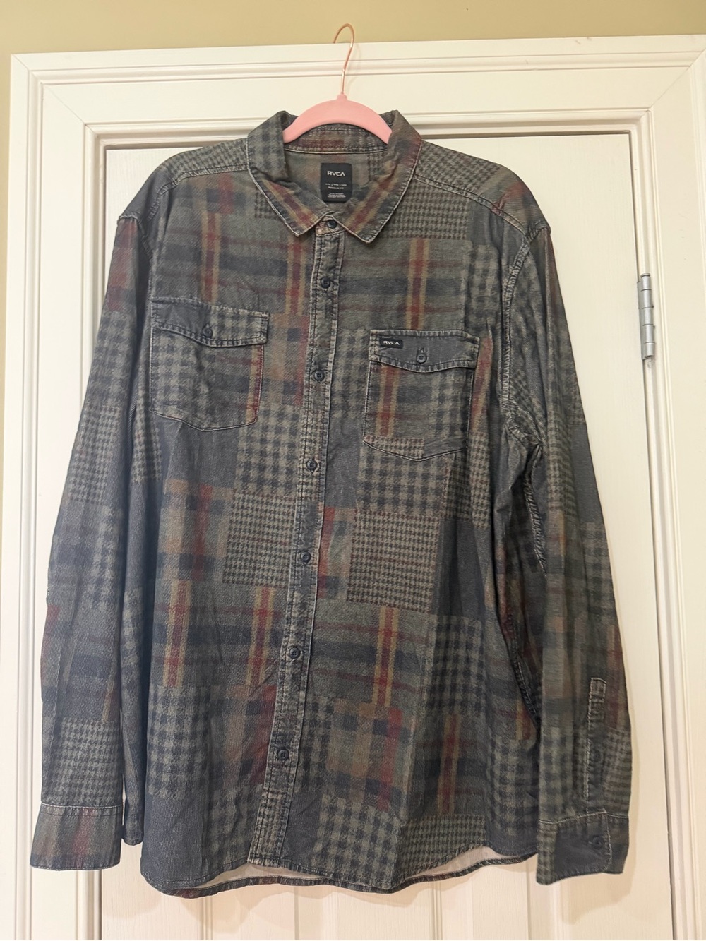 RVCA Men's Button-Down Shirt